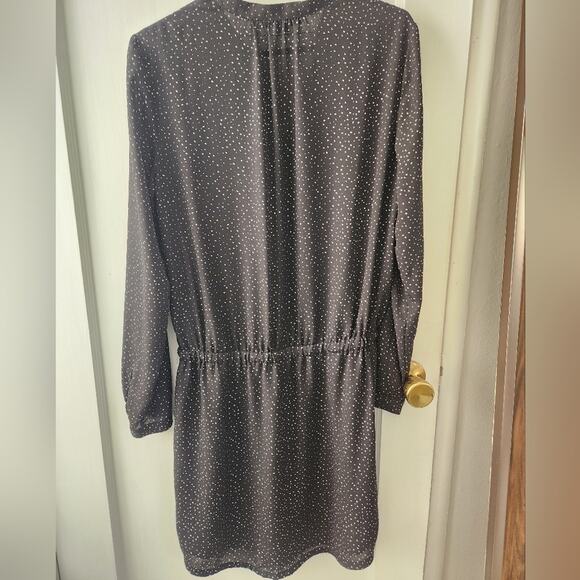 Hilary Radley Black Speckled Long Sleeve Mini Dress small - Picture 7 of 13